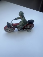 Soldat Auf Motorrad Massefigur