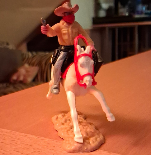 Timpo toys cowboy - auf, pferd