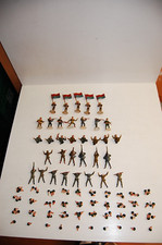 Konvolut 34 alte bemalte