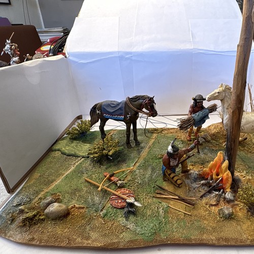 Wildwest diorama lagerfeuer - diorama,