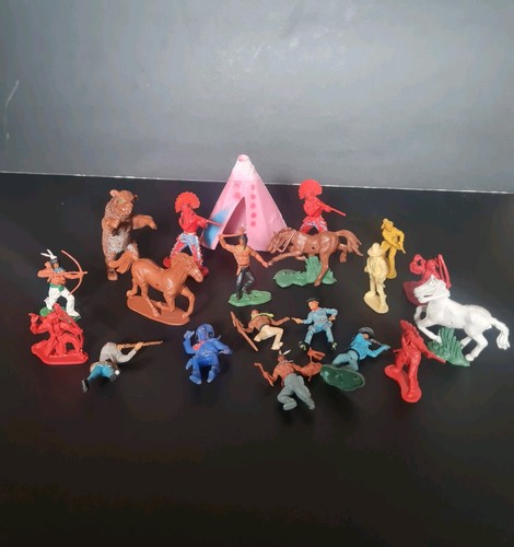 Vintage indianer figuren - indianer,